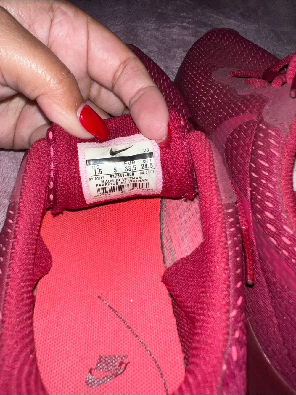 Nike Women’s Athletic Sneakers in Magenta